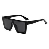 herkesetoptantic Major Kare Büyük Unisex Güneş Gözlüğü (Siyah)