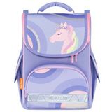 Herlitz TGNT-008A Unicorn Desenli Renkli Mor Okul Çantası