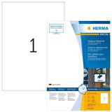 HERMA 9543 Dış Mekan Yapışkan Folyo DIN A4 210 x 297 mm, folyo Beyaz Mat 40 Etiketleri 40 Yaprak, STARK Kendinden Yapışkanlı, Baskı