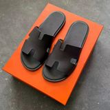 Hermes Oran Erkek Koyu Kahve Terlik