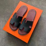Hermes Oran Erkek Siyah Bordo Terlik