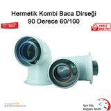 Hermetik Kombi Baca Dirseği 90 derece 60/100