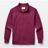 hermit Fermuarlı Yaka Erkek Uzun Kollu Polo T-Shirt - Bordo - XL