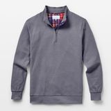 hermit Fermuarlı Yaka Erkek Uzun Kollu Polo T-Shirt - Gri - 2XL