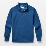 hermit Fermuarlı Yaka Erkek Uzun Kollu Polo T-Shirt - İndigo