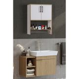 HERMOBİ VİTA 2 KAPILI BANYO DUVAR DOLABI