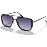 Hermod RC159S-002-56 Polarize Unisex Güneş Gözlüğü - Siyah