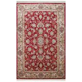 Hermon Krem Çerçeve Viskon Modern Geometrik Etnik Desenli Boho Makinada Yıkanabilir Hav Toz Vermez Leke Tutmaz Kaymaz Taban Dijital Makine Baskı Halı Oturma Odası Salon Yolluk Koridor Mutfak Halısı