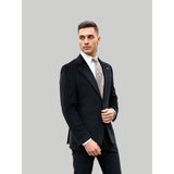 HERMOSE Heritage | Onyx Siyah İnce Fitilli Kadife Ceket - 48 - 6 Drop