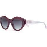 Hermossa Burcu Esmersoy X HM 1653 C4 Geometrik Mor Kadın Güneş Gözlüğü