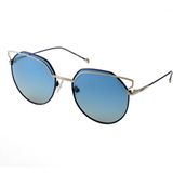 Hermossa Hm 1322 C 4 Gold Geometrik Kadın Güneş Gözlüğü - Gümüş