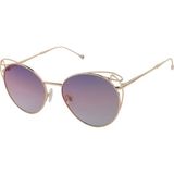 Hermossa Hm 1377 C 3 Gold Yuvarlak Kadın Güneş Gözlüğü - Pembe