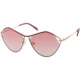 Hermossa Hm 1382 C 4 Kırmızı Geometrik Kadın Güneş Gözlüğü - Pembe