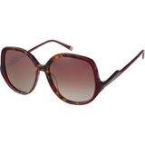 Hermossa Hm 1391 C 2 Havana Geometrik Kadın Güneş Gözlüğü - Leopar