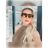 Hermossa HM 1589 C4 125 Aynalı Unisex Dikdörtgen Siyah Kemik Güneş Gözlüğü