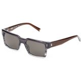 Hermossa HM 1625 C3 Dikdörtgen Gri Kahverengi Unisex Güneş Gözlüğü
