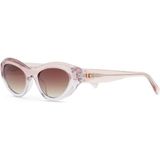 Hermossa HM 1678 C4 Cat Eye Şeffaf Pembe Kadın Güneş Gözlüğü