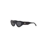 Hermossa HM 1709 Cat Eye Güneş Gözlüğü, 53 mm, Siyah, Kemik Çerçeve, Füme Cam