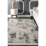 Hernes Gri Krem Salon Oturma Odası Çocuk Odası Yatak Odası Halısı HM-6019 Bej Krem Gri Krem 200 x 290