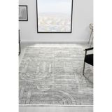 Hernes Krem Gri Salon Oturma Odası Çocuk Odası Yatak Odası Halısı HM-6015 Krem Gri 80 x 300