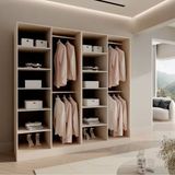 Hernest Modern Parlak Tv Ünitesi Kapaklı Dolaplı ve Raflı 262 x 162 x 39 cm - Renkli - SİYAH