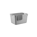 Herniks Tanos Yarı Açık Kedi Tuvaleti 54x40x32 - Gri