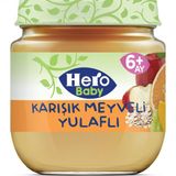 Hero Baby 12x120 gr Karışık Meyveli Yulaflı Kavanoz Maması