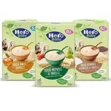 Hero Baby 200 g Sütlü Ballı İrmikli + 200 g Sütlü Meyveli Tahıllı + 200 g Sütlü Peynirli Pekmezli Tahıllı Kaşık Mama