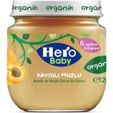 Hero Baby 6+ Ay 120 gr Organik Kayısılı Muzlu Kavanoz Maması