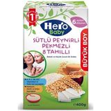 Hero Baby Sütlü 8 Tahıllı Peynirli Pekmezli 400 gr Kaşık Mama