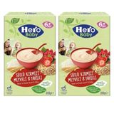 Hero Baby Sütlü Kırmızı Meyveli 8 Tahıllı 6+ Ay 200 gr 2'li Kaşık Maması