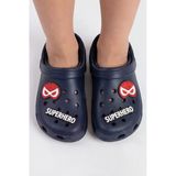 Hero-Clog Macera Serisi - Lacivert Maske Figürlü Erkek Çocuk - Bebek Terlik Ve Sandalet: Ultra Hafif, Anatomik İç Tabanlı Ve Emniyetli Çocuk Terlik
