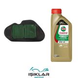 Hero Dash 125 Castrol Yağ Ve Hava Filtre Bakım Seti Bs0013