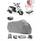 Hero Dash Lx 110 Branda Gri Arka Çanta Uyumlu(Topcase) Motosiket Brandası Motor Örtüsü Çadır Su Geçirmez Motosiklet Kılıfı Motor Brandası,lastikli,taşıma Torbalı