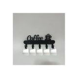 Hero Dizayn Dekoratif Coffee Yazılı Mutfak Fincan Ve Kupa Askılığı