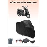 Hero Duet Vx 110 Uyumlu Siyah Motorsiklet Branda, Motor Örtüsü