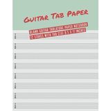 Hero Guitar Paper: Blank Guitar Tablature Paper Notebook 12 Staves With Clef 8.5 x 11 Inches (Volume 10) - Standart