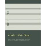 Hero Guitar Paper: Blank Guitar Tablature Paper Notebook 12 Staves With Clef 8.5 x 11 Inches (Volume 8) ( - Standart