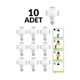 Hero Led 10'LU 10 WATT RADAR SENSÖRLÜ LED AMPUL - BEYAZ