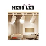 Hero Led 3 Adet 30w Led Ray Spot Lamba 1 Metre Raylı Mağaza Ve Vitrin Armatürü Beyaz Kasa Beyaz Işık