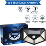 Hero Led Güneş Enerjili Dış Mekan Solar Duvar Armatürü Beyaz Işık - 6500K - Beyaz