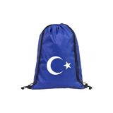 Hero Tasarım Ay Yıldız Türk Bayrağı - Ipli Spor Sırt Çantası - Günlük - Okul 35*45CM One Size | HR1032 - Lacivert - 20 L