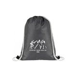 Hero Tasarım Dövüş Kulübü - Ipli Spor Sırt Çantası - Günlük - Okul 35*45CM One Size | HR1030 - Gri - 20 L