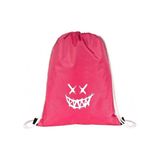 Hero Tasarım Gülen Yüz - Ipli Spor Sırt Çantası - Günlük - Okul 35*45CM One Size | BLL1030 - Pembe - 20 L