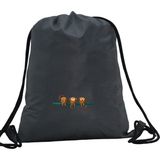 Hero Tasarım Hero tasarım 3 Maymun - Ipli Spor Sırt Çantası - Günlük - Okul 35*46CM One Size | INN1049 - Gri - Standart