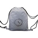 Hero Tasarım Hero tasarım Arapça Harfli Saat Tasarımı - Ipli Spor Sırt Çantası - Günlük - Okul 35*46CM One Size | INN1072 - Beyaz - Standart