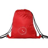 Hero Tasarım Hero tasarım Arapça Harfli Saat Tasarımı - Ipli Spor Sırt Çantası - Günlük - Okul 35*46CM One Size | INN1072 - Kırmızı - Standart