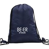 Hero Tasarım Hero tasarım Beer O'clock Djital Saat Baskılı - Ipli Spor Sırt Çantası - Günlük - Okul 35*46CM One Size | INN1081 - 003-Lacivert - Standart
