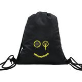 Hero Tasarım Hero tasarım Bisiklet Parçaları Gülen Yüz - Ipli Spor Sırt Çantası - Günlük - Okul 35*46CM One Size | INN1066 - 000-Siyah - Standart