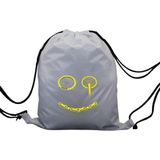 Hero Tasarım Hero tasarım Bisiklet Parçaları Gülen Yüz - Ipli Spor Sırt Çantası - Günlük - Okul 35*46CM One Size | INN1066 - Beyaz - Standart